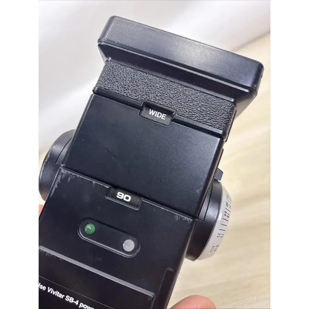 Vivitar 285HV Zoom Thyristor Shoe Mount Electronic Flash Device No Cord